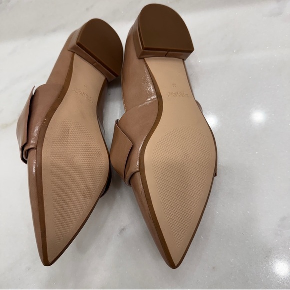 Zara tan bow flats - Picture 3 of 4